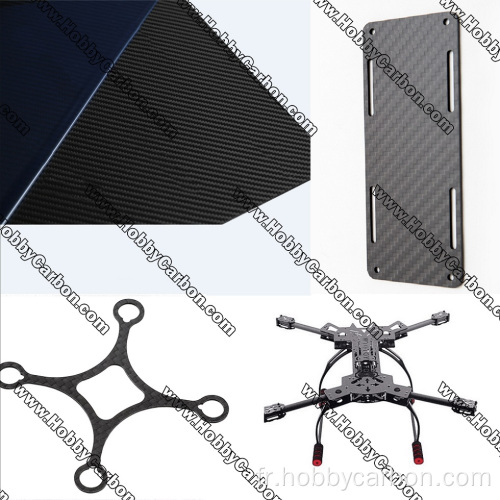 Pièces de fibre de carbone personnalisées pour drone rc